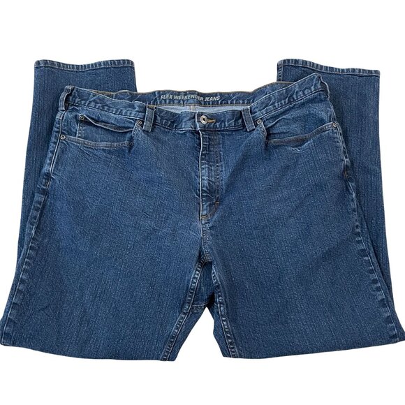 Duluth Trading Flex Weekender Jeans Mens Size 42x32 Style & Comfort Denim - Picture 2 of 7